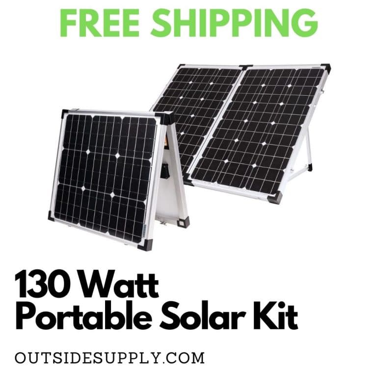 Go Power 130 Watt Portable Solar Kit