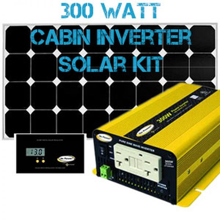 300 Watt Cabin Inverter Solar Kit