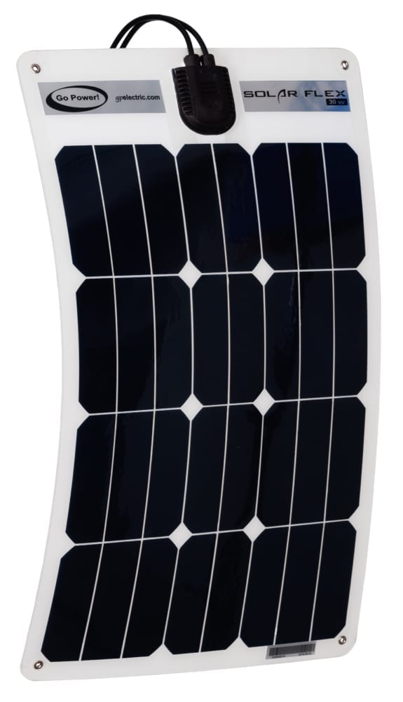 Go Power 30 watt solar flex panel.