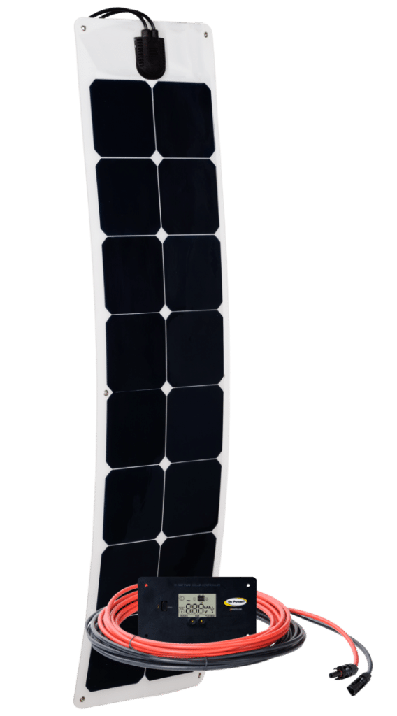 55 Watt Flexible Solar Panel Kit RV Solar Kits And Inverter Power Systems