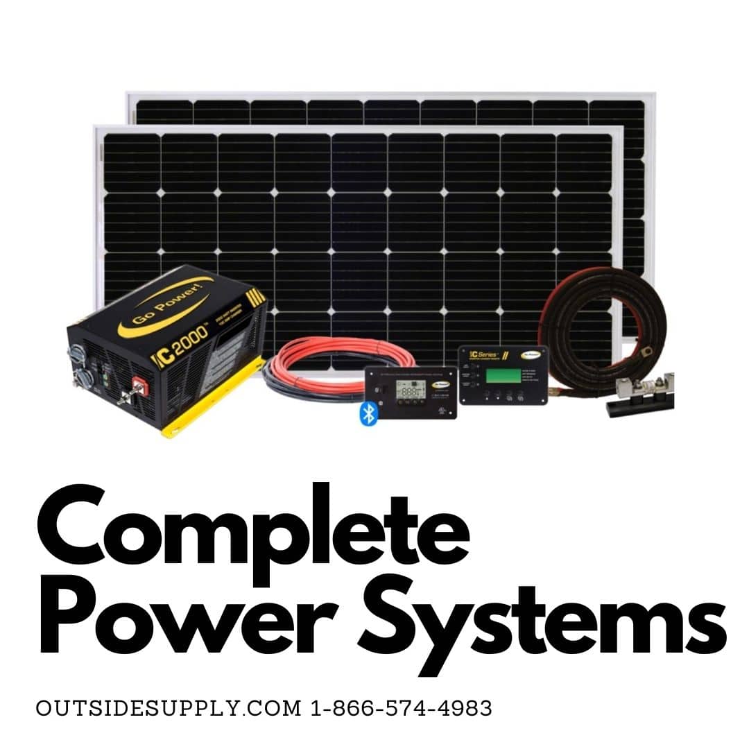 Complete RV Solar Power Systems with no batteries